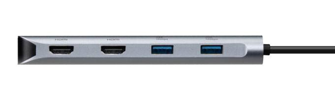 Targus USB-C Dual 4K HDMI Mobile Dock with 140W Power Delivery – Grey | DOCK427GL Laptop Docks & Port Replicators Multibrackets