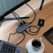 Targus USB-C Dual 4K HDMI Mobile Dock with 140W Power Delivery – Grey | DOCK427GL Laptop Docks & Port Replicators Multibrackets