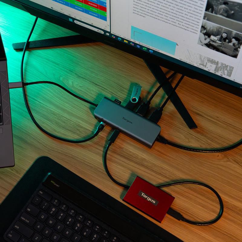 Targus USB-C Dual 4K HDMI Mobile Dock with 140W Power Delivery – Grey | DOCK427GL Laptop Docks & Port Replicators Multibrackets
