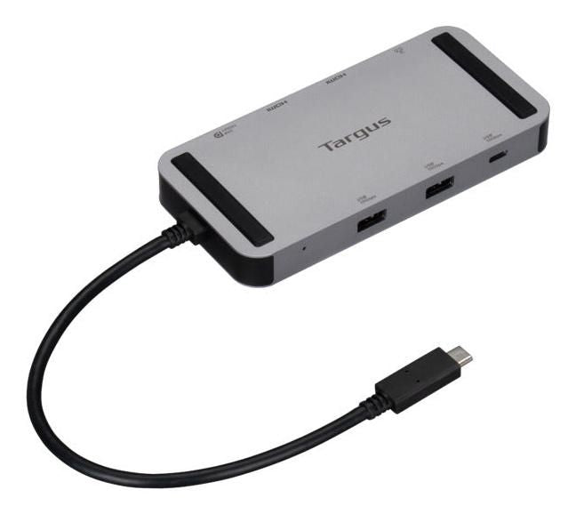 Targus USB4 Compact Docking Station with Dual 4K/8K HDMI & 140W Power Delivery – Silver | DOCK429GL USB Hub & Docking Station Targus