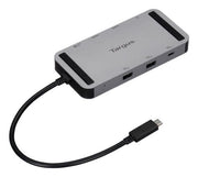 Targus USB4 Compact Docking Station with Dual 4K/8K HDMI & 140W Power Delivery – Silver | DOCK429GL USB Hub & Docking Station Targus