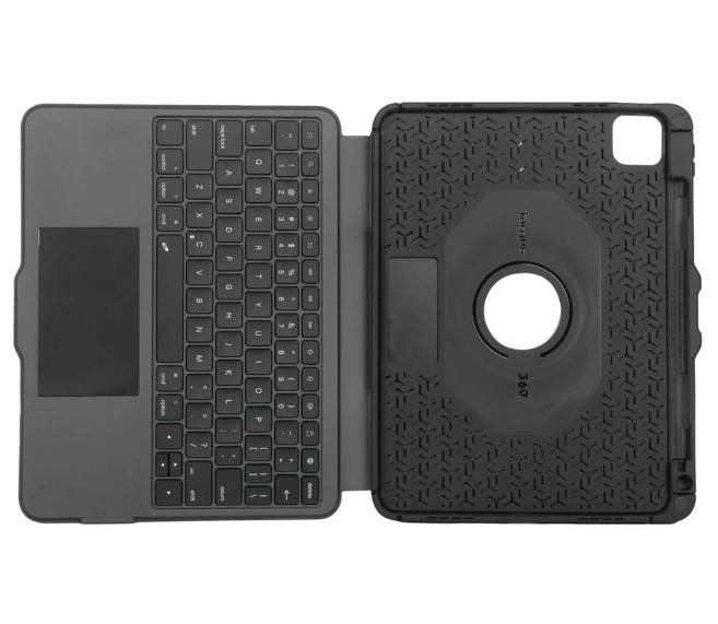 Targus VersaVu 11" iPad Bluetooth Keyboard Case with AZERTY Trackpad – Black | THZ967FR Tablet Case Targus