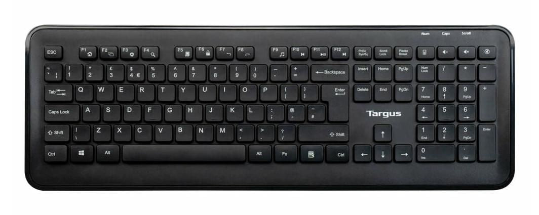 Targus Wireless Keyboard & Mouse Combo – Nordic QWERTY, 2.4GHz, 1600 DPI | AKM610NO Keyboard & Mouse Targus
