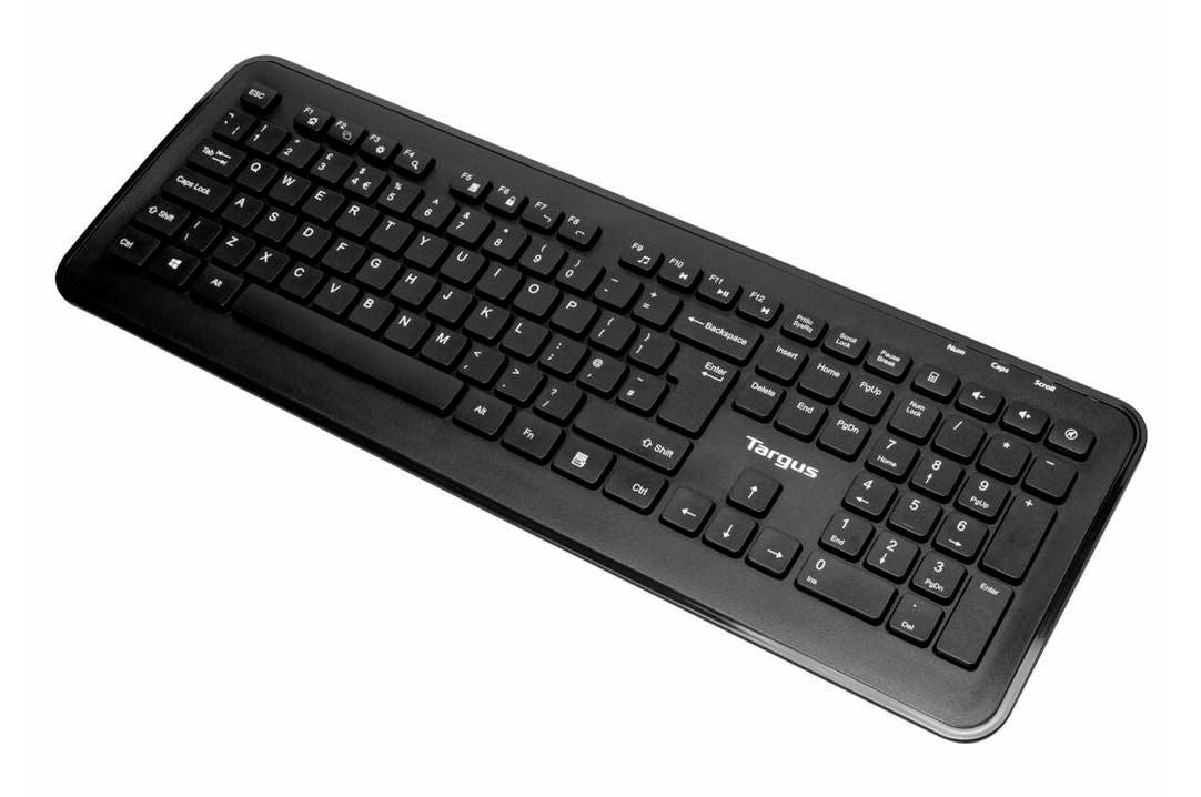 Targus Wireless Keyboard & Mouse Combo – Nordic QWERTY, 2.4GHz, 1600 DPI | AKM610NO Keyboard & Mouse Targus