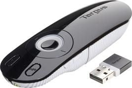 Targus Wireless Laser Presentation Remote with 2.4GHz USB Receiver & 15m Range – Black | AMP13EU Wireless Presenter Targus