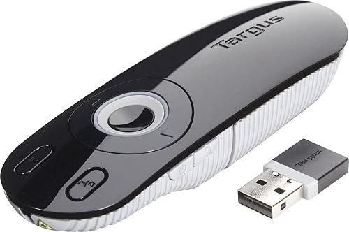 Targus Wireless Laser Presentation Remote with 2.4GHz USB Receiver & 15m Range – Black | AMP13EU Wireless Presenter Targus