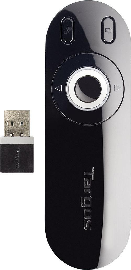 Targus Wireless Laser Presentation Remote with 2.4GHz USB Receiver & 15m Range – Black | AMP13EU Wireless Presenter Targus