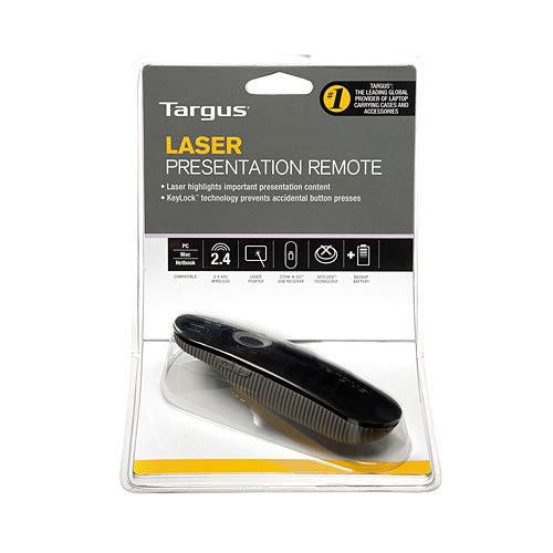 Targus Wireless Laser Presentation Remote with 2.4GHz USB Receiver & 15m Range – Black | AMP13EU Wireless Presenter Targus