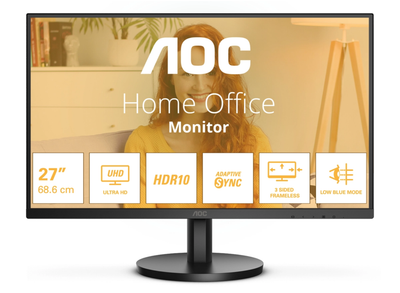 AOC U27B3M 27" 60Hz 4ms 4K Ultra HD Desktop Monitor Desktop Monitor AOC