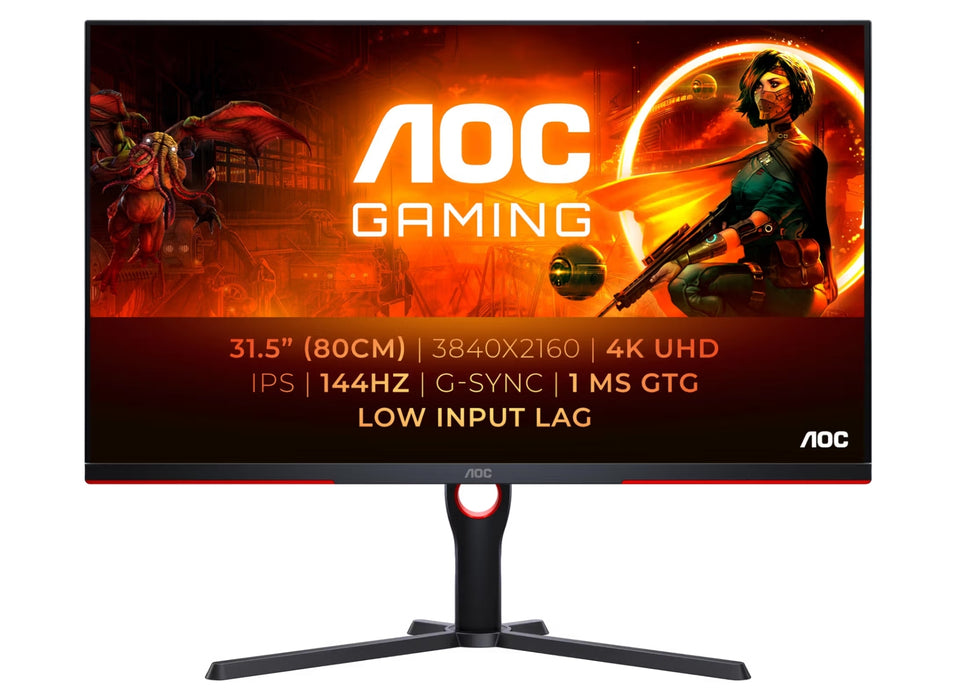 AOC U32G3X/BK 31.5" 144Hz 1ms 4K UHD Gaming Monitor Gaming Monitor AOC