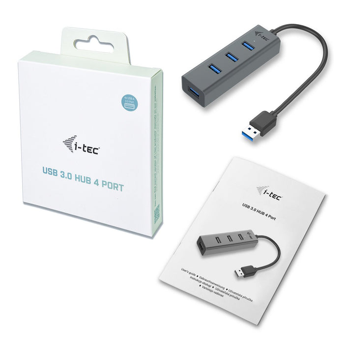 i-tec USB 3.0 Metal HUB 4 Port | U3HUBMETAL403 i-tec Interface Hubs i-tec