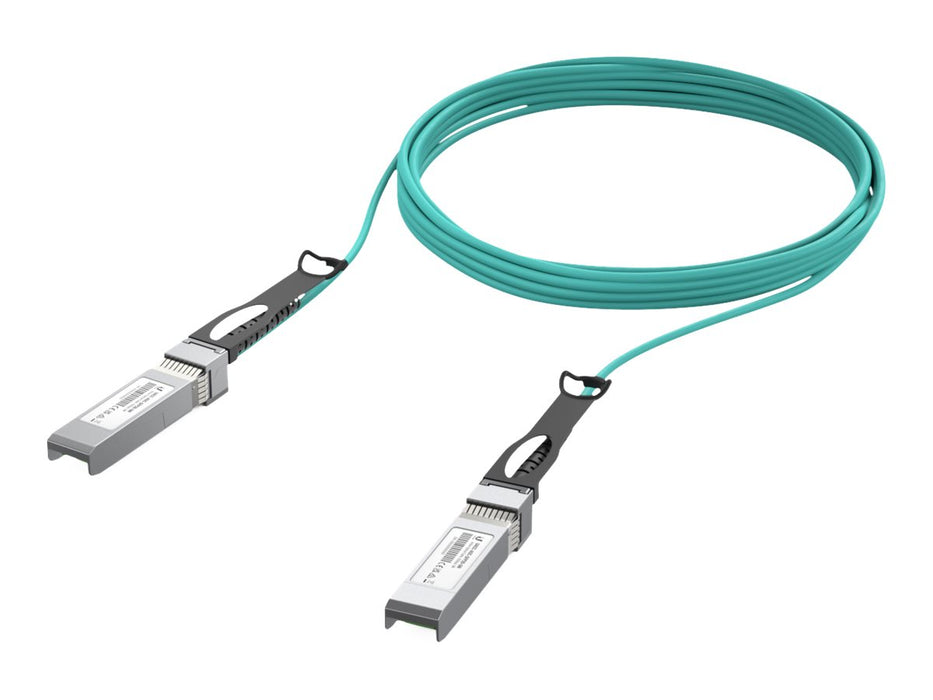 Ubiquiti Networks Fibre Optic Cable SFP+ Aqua Colour | UACC-AOC-SFP10-5M