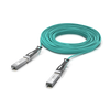 Ubiquiti Networks 30 m InfiniBand & Fibre Optic Cable Aqua Colour | UACC-AOC-SFP28-30M