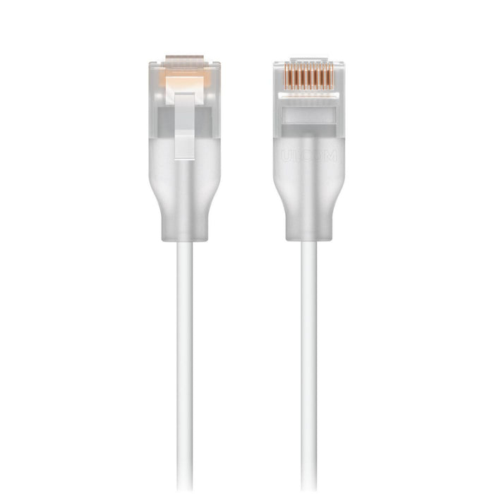 Ubiquiti Networking Cable Translucent White Cat6 | UACC-CABLE-PATCH-EL-0.15M-W-24 LAN / Ethernet Cable Ubiquiti