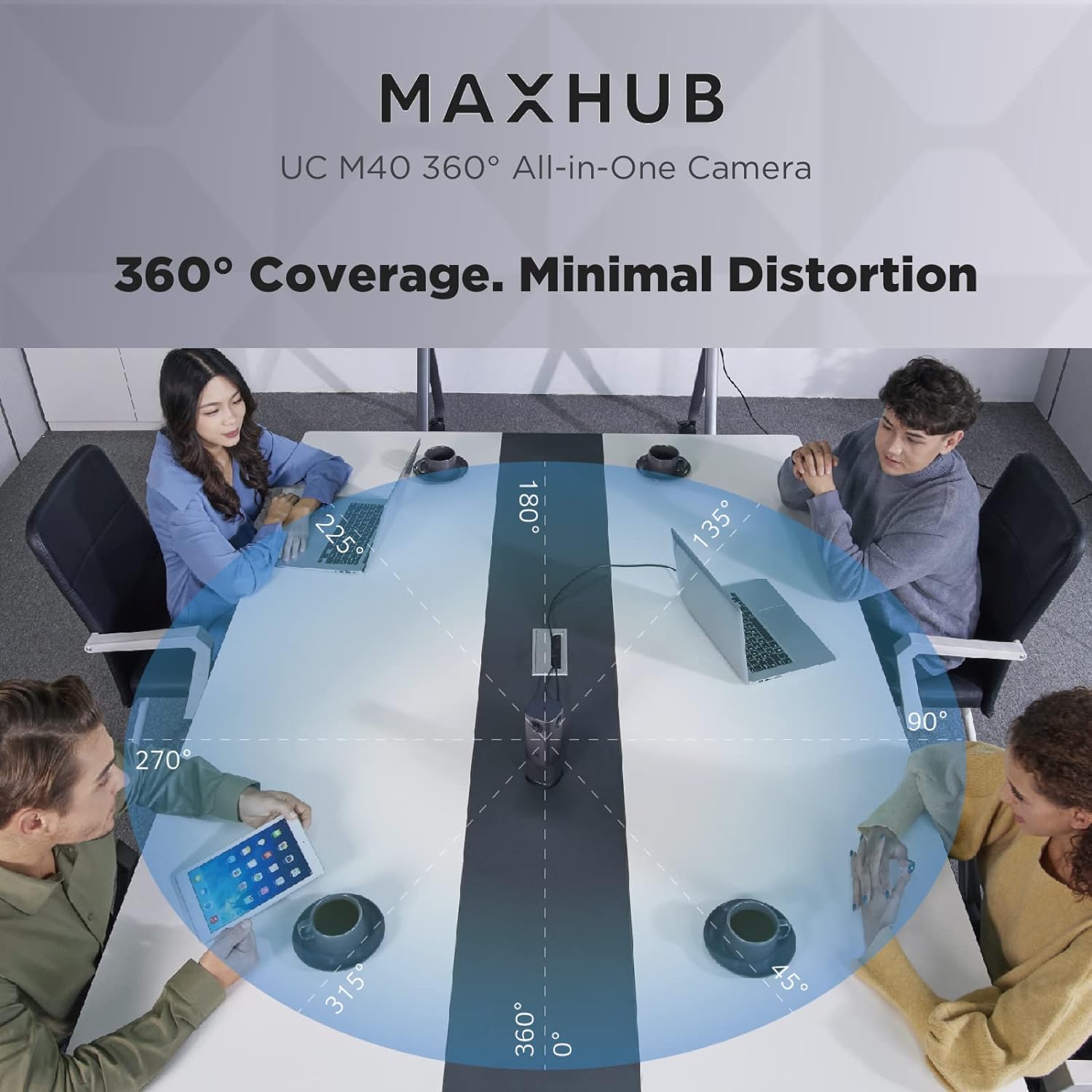 MAXHUB UC M40 360° All-in-One Conference Camera Video Conferencing System MAXHUB