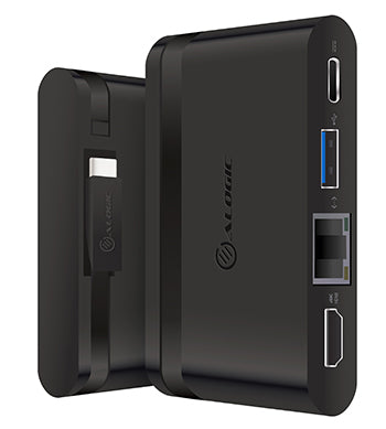 Alogic UCTDHDES USB-C Travel Dock Essential With Power Delivery Adapter / Converter Alogic
