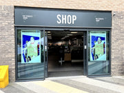 Moove 49" White Double-Sided Ultra High Brightness Digital Display | 3500 cd/m² Ceiling Hanging Signage High Brightness Digital Signage ScreenMoove