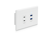 BluStream USB 3.2 Gen1 HDBaseT™ Extender EU Wall Plate - Device | UEX3D-WP-EU Wallplate BluStream