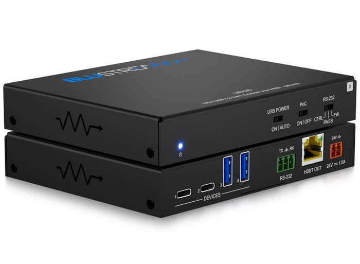 BluStream USB 3.2 Gen1 HDBaseT™ Extender - Device | UEX3D AV Extender BluStream