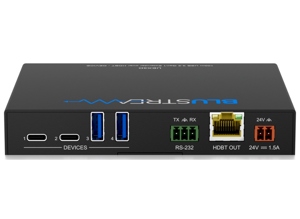 BluStream USB 3.2 Gen1 HDBaseT™ Extender - Device | UEX3D AV Extender BluStream