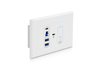 BluStream USB 3.2 Gen1 HDBaseT™ Extender EU Wall Plate - Host | UEX3H-WP-EU