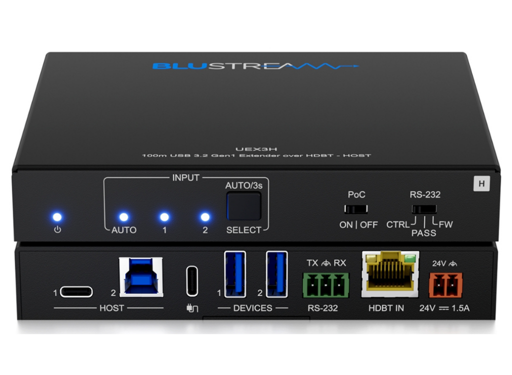 BluStream USB 3.2 Gen1 HDBaseT™ Extender - Host | UEX3H AV Extender BluStream