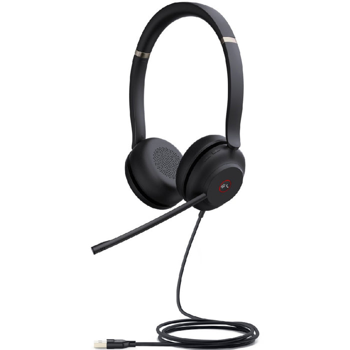 Yealink UH37DUAL-TEAMS Dual Ear Teams Approved USB-A Headset Headset Yealink