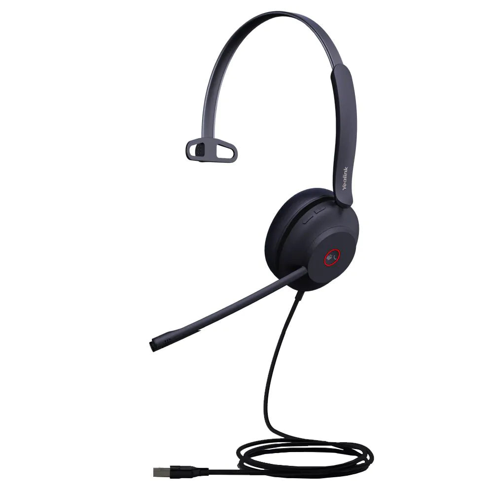 Yealink UH37MONO-TEAMS Mono Ear Teams Approved USB-A Headset Headset Yealink