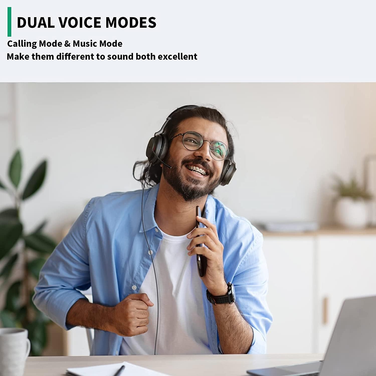 Yealink UH38DUAL-TEAMS Dual Ear Teams Approved Premium USB-A & Bluetooth Headset Headset Yealink