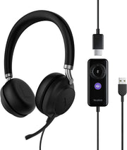 Yealink UH38DUAL-TEAMS Dual Ear Teams Approved Premium USB-A & Bluetooth Headset Headset Yealink