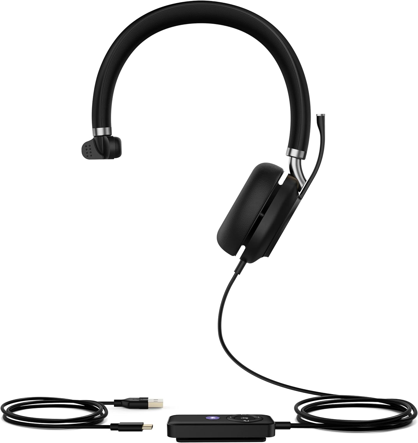 Yealink UH38MONO-TEAMS Mono Ear Teams Approved USB-A Premium Headset Headset Yealink