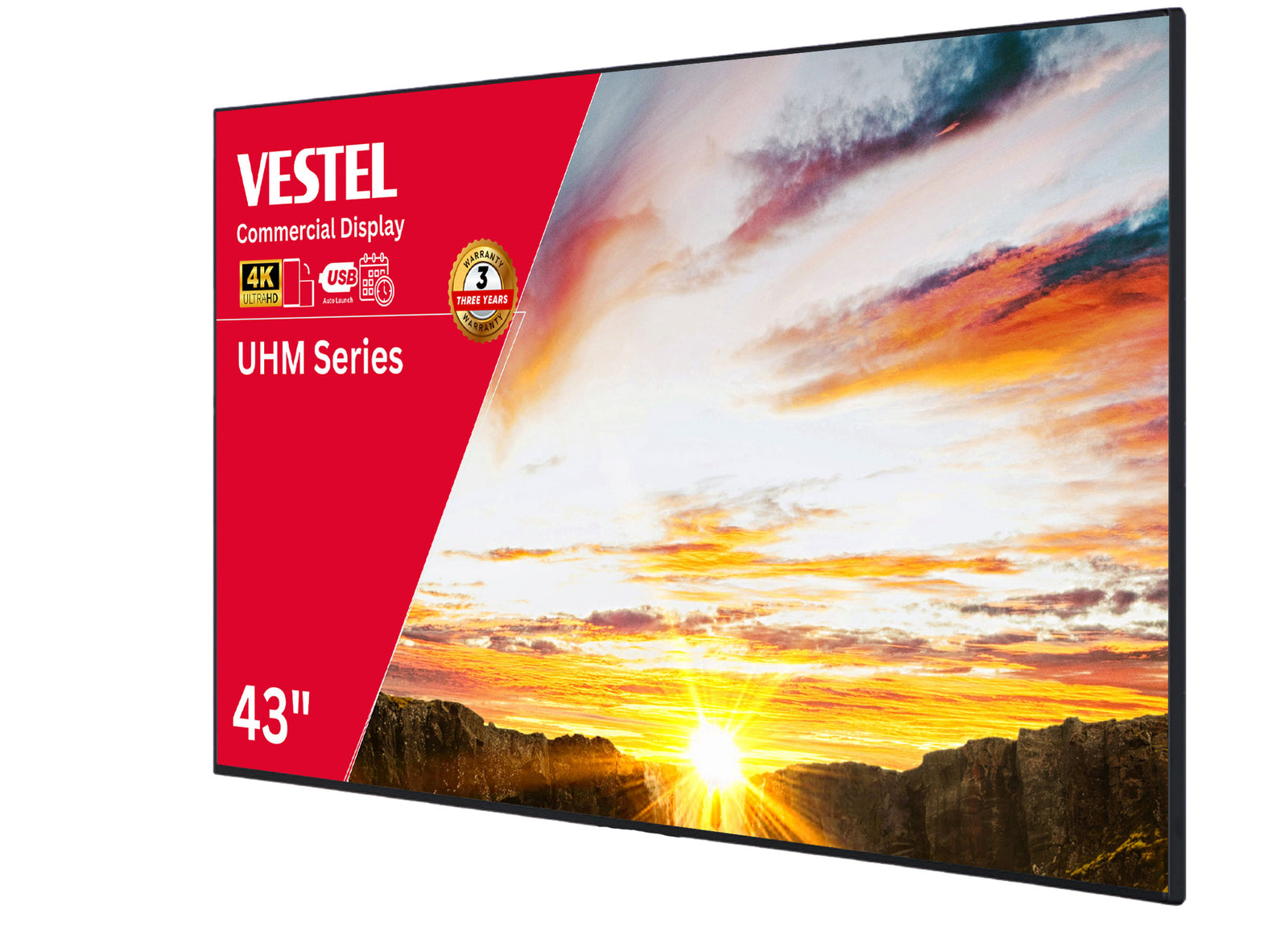 Vestel 43" UHM43 Series 4K Professional Digital Signage Display Digital Signage Display Vestel