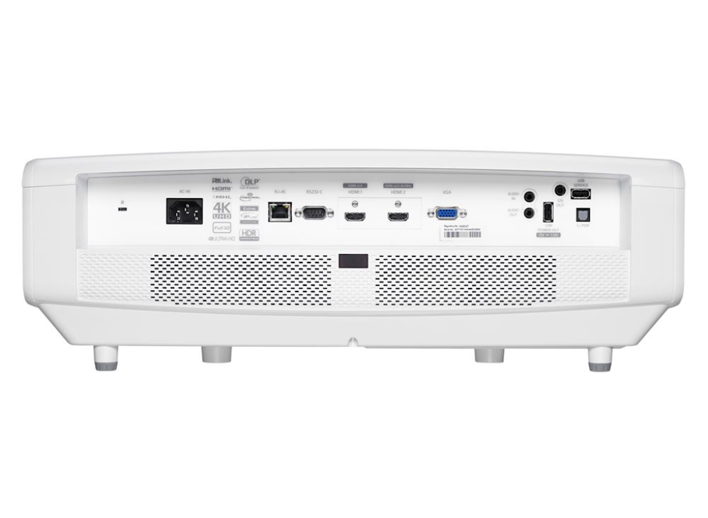 Optoma UHZ65LV Bright 4K UHD Laser Home Entertainment Projector - 5000 Lumens Projector Optoma