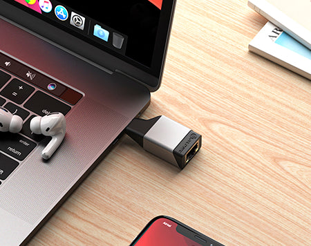 Alogic ULCGEMN-SGR Ultra Mini USB-C to RJ45 Gigabit Ethernet Adapter