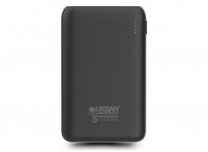 Urban Factory 5000 mAh Polymer Power Bank, Black | UPB00UF Power & Charging Urban