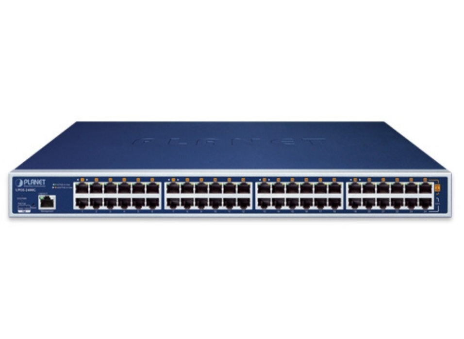 Planet 24-Port Gigabit 802.3bt PoE++ Managed Injector Hub (800 watts) | UPOE-2400G Planet Network Switches Planet