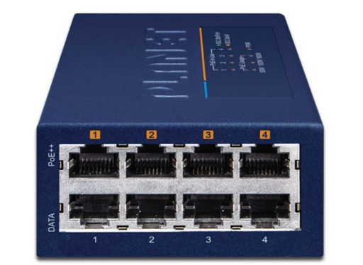 Planet 4-Port Multi-Gigabit 802.3bt PoE++ Injector Hub (160 Watts) | UPOE-400 Planet Network Switches Planet
