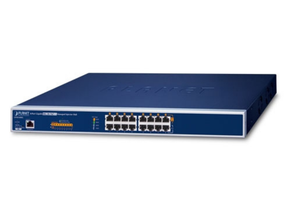 Planet 8-Port Gigabit 802.3bt PoE++ Managed Injector Hub (400 watts) | UPOE-800G Network Switch Planet