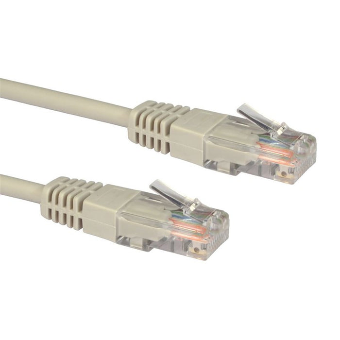 Cables Direct 10m Cat.5e Cat5e U/UTP (UTP) Grey Networking Cable | URT-610 LAN / Ethernet Cable Cables Direct