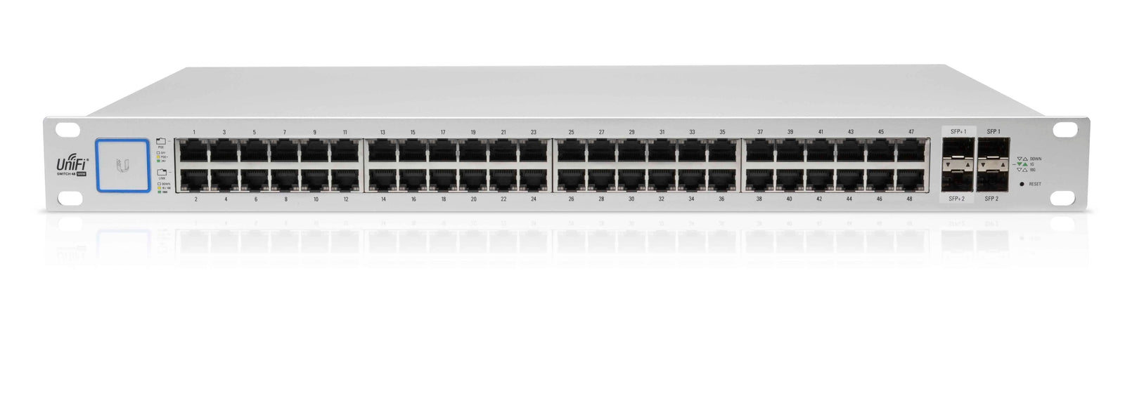 Ubiquiti UniFi 48 Port 500W PoE+ Managed Gigabit Network Switch - US-48-500W Network Switch Ubiquiti