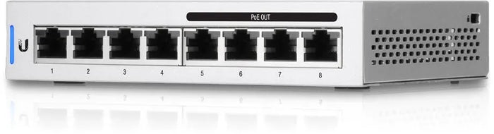 Ubiquiti UniFi 8 Port 60W PoE Managed Gigabit Network Switch - US-8-60W Network Switch Ubiquiti