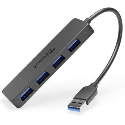 Plugable USB3-HUB4A USB3 4-Port Hub Data USB Hubs & Docking Station Plugable