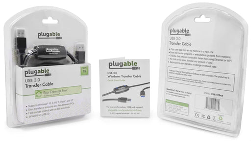 Plugable USB cable 2 m USB 2.0 USB A Black -  USB3-TRAN