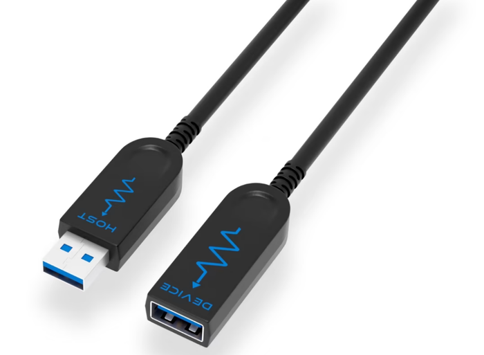 BluStream (10m) Precision 10Gbps USB-A Male-Female AOC Cable | USB3AMF10 HDMI Cable BluStream