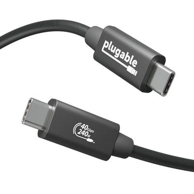 Plugable USB4-240W-1M USB4 240W EPR Cable 3.3ft (1m) Network Adapter Plugable