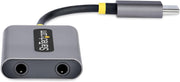 Startech USB Type-C to 3.5mm Audio Splitter Cable | USBC-AUDIO-SPLITTER Splitter Startech
