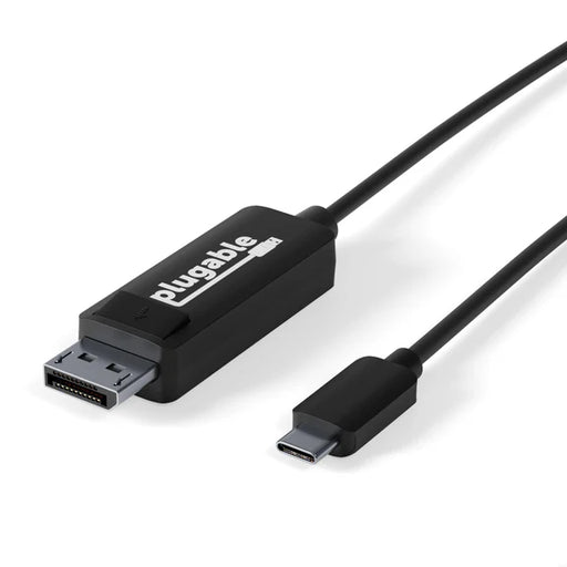 Plugable Technologies USBC-DP Video Cable Adapter 1.8 m USB 3.1 Type-C Displayport Black