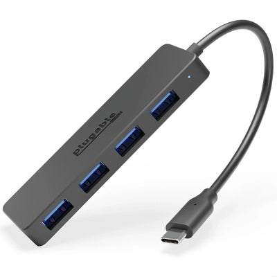 Plugable USBC-HUB4A USB-C 4-Port Hub Data USB Hubs & Docking Station Plugable