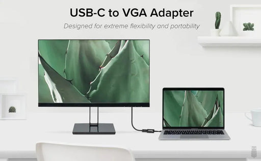 Plugable Technologies USBC-TVGA Video Cable Adapter USB Type-C VGA (D-Sub) Black