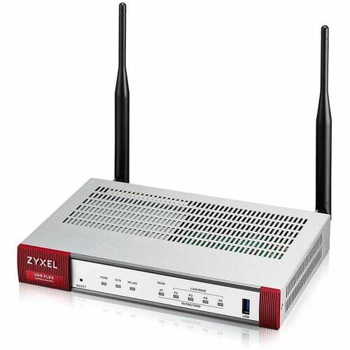 ZYXEL ZYWALL Network Security/Firewall Appliance - 5 Port - 10/100/1000Base-T - Gigabit Ethernet | USGFLEX100AX-EU0101F Network Firewall Zyxel